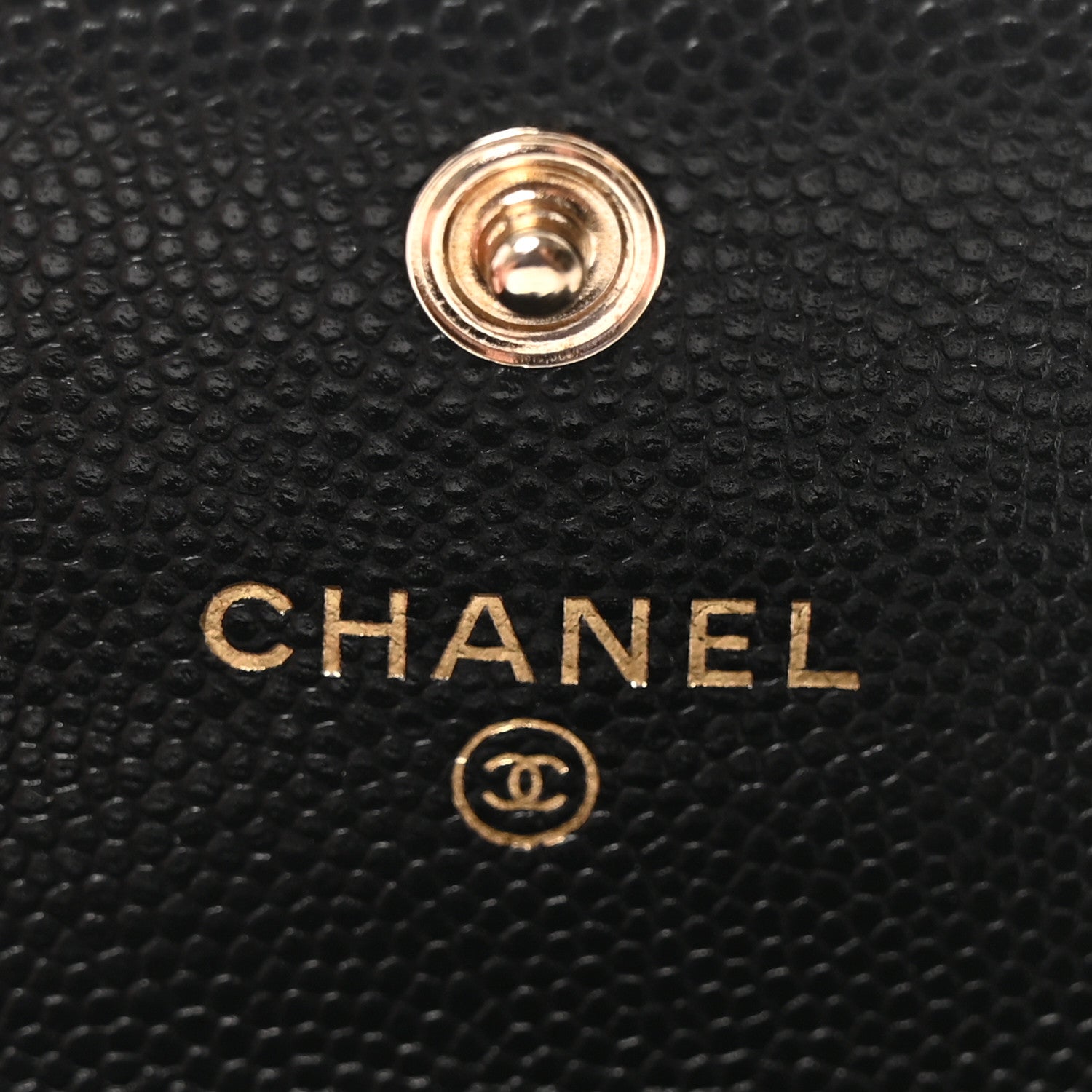 Chanel Caviar Quilted CC Flap Card Holder Black 6 of 9