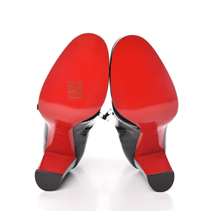 Christian Louboutin Patent Horsy 85 Booties 37 Black 5 of 7