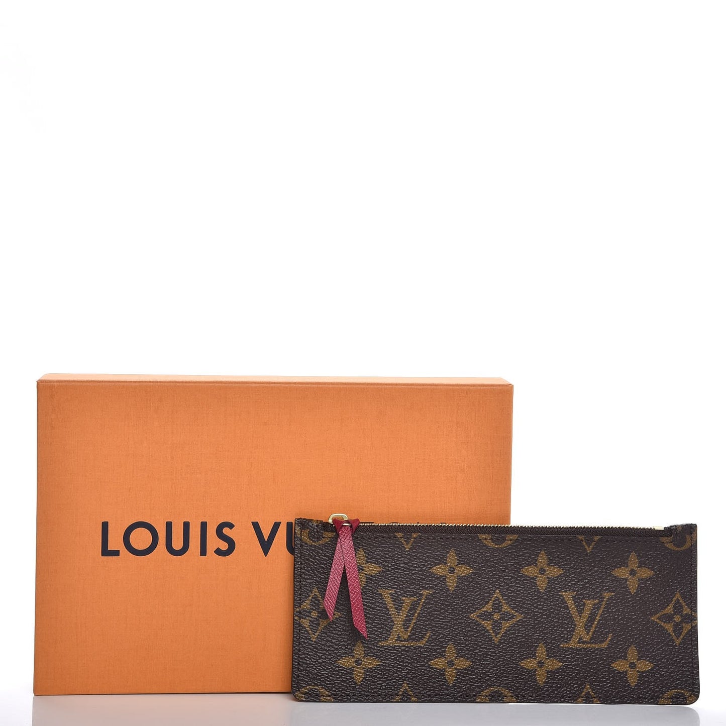 Monogram Josephine Wallet Zippered Insert Fuchsia