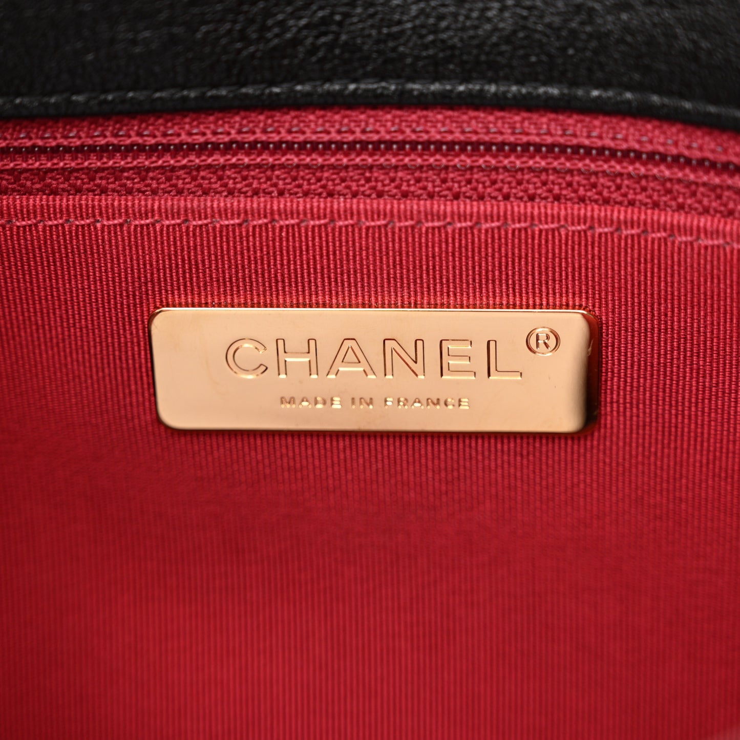 Shiny Goatskin Quilted Large Chanel 19 Flap Black