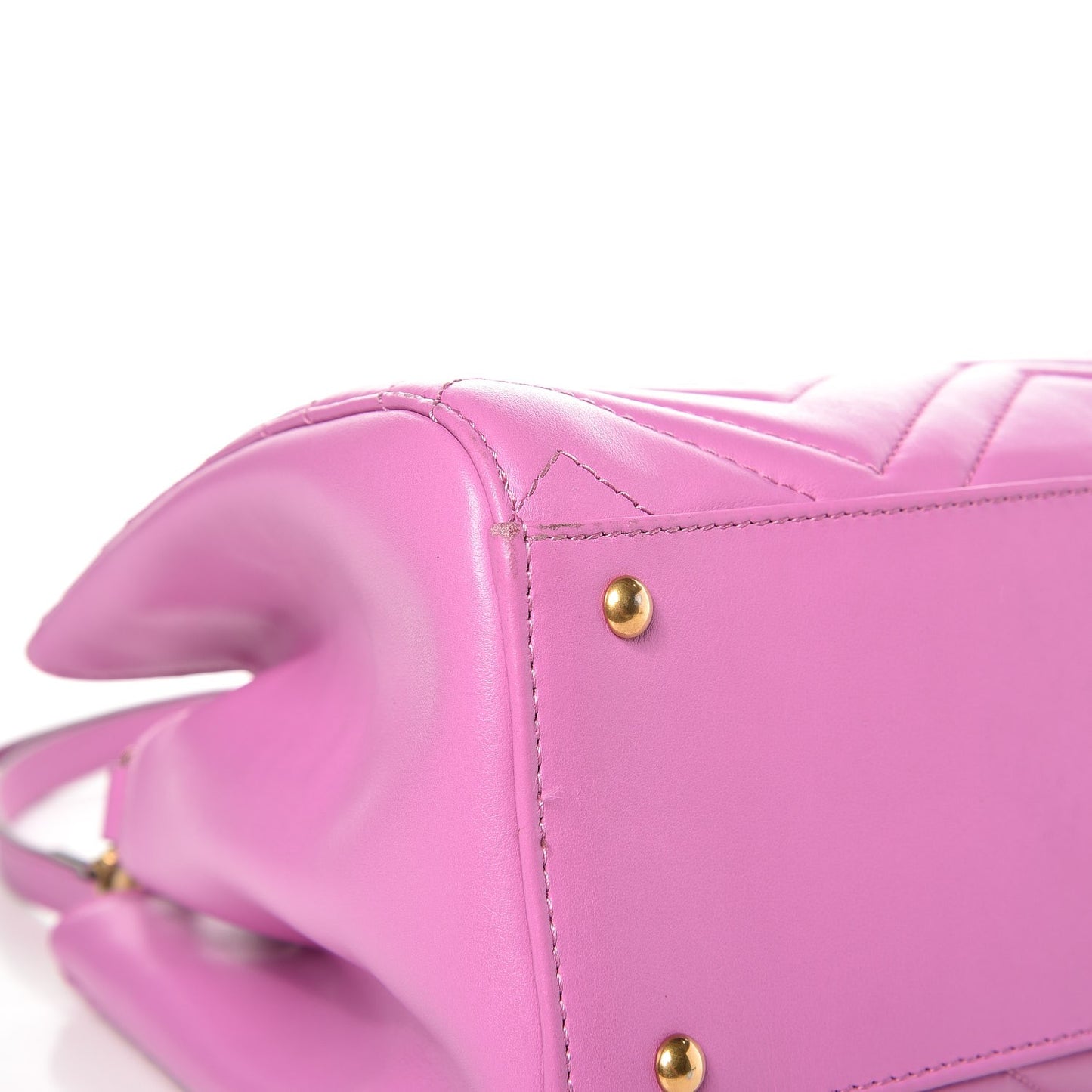 Calfskin Matelasse Small GG Marmont Tote Candy Mousse