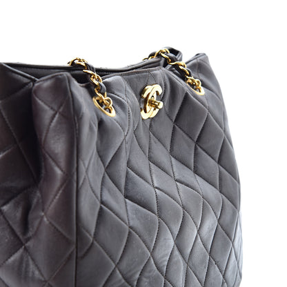 Chanel Lambskin Quilted Tote Brown 16 of 16