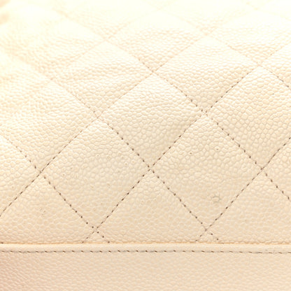 Chanel Caviar Quilted French Riviera Hobo Dark White 12 of 15