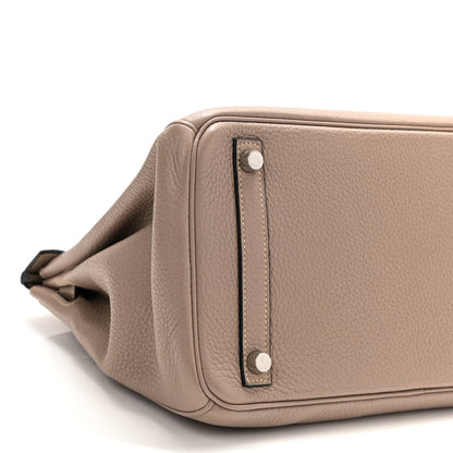 Hermes Taurillon Clemence Birkin 30 Gris Tourterelle 9 of 10