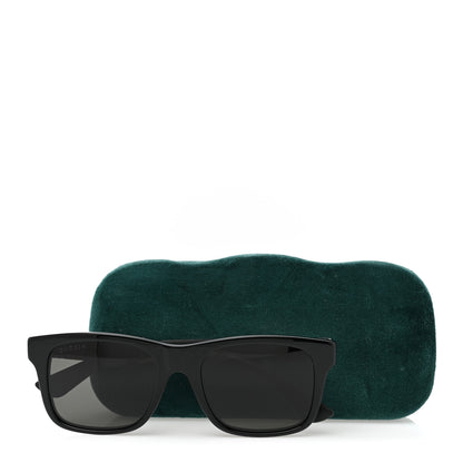 Gucci Polarized Square Frame Web Sunglasses GG0008S Black 8 of 8