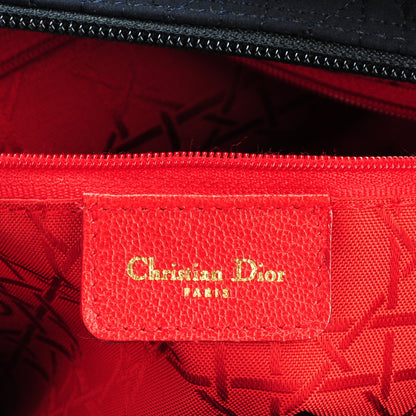 Christian Dior Nylon Cannage Large Lady Dior Navy Blue 6 of 7