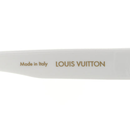 Louis Vuitton Nylon LV Shadow Square Sunglasses Z1845U White 6 of 9