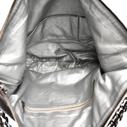 Chanel Glazed Caviar Modern Chain Hobo Brown 5 of 12