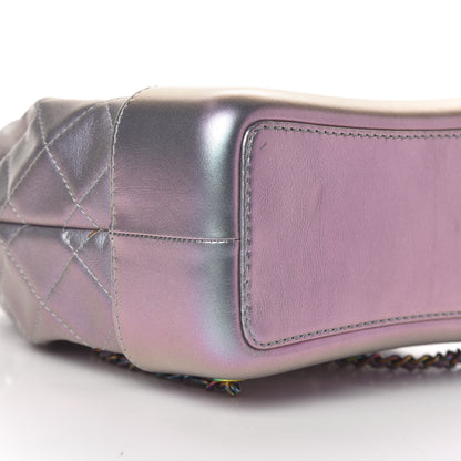 Chanel Iridescent Lambskin Calfskin Small Quilted Gabrielle Backpack Light Purple 8 of 12
