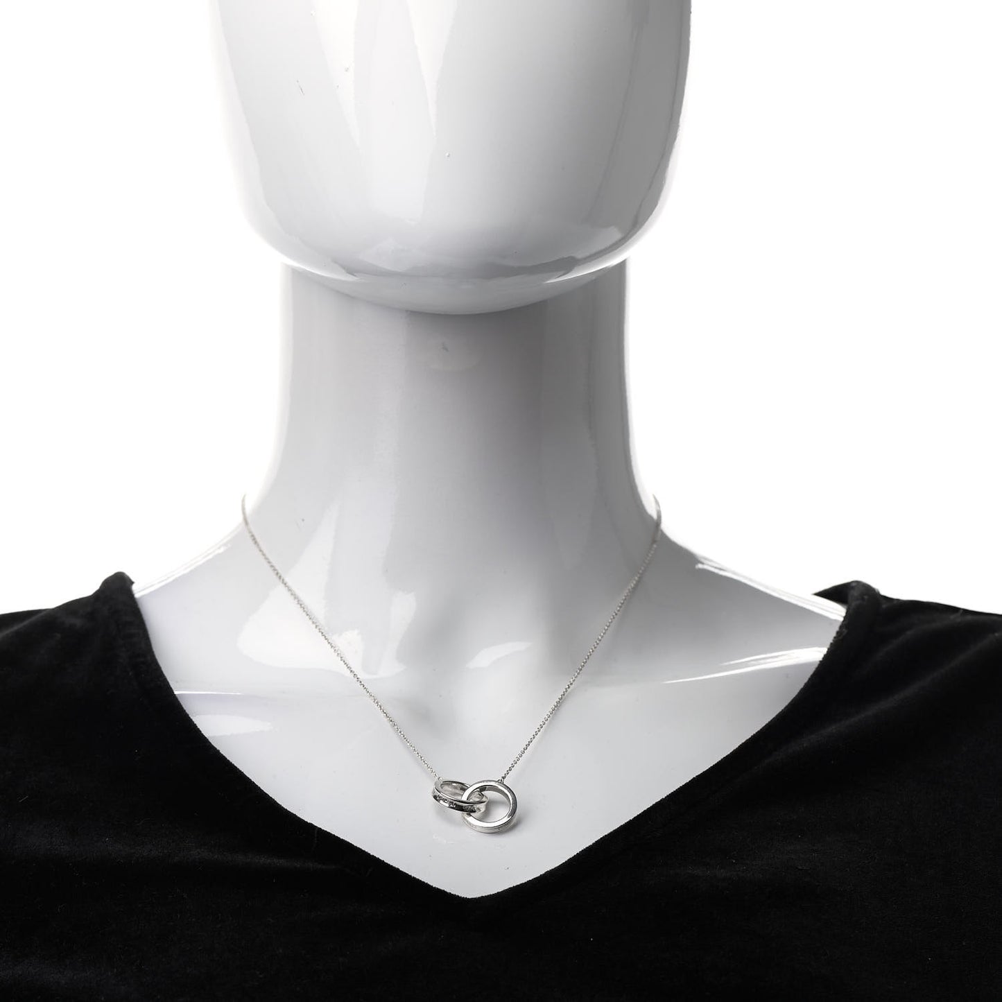 Sterling Silver 1837 Interlocking Circles Pendant Necklace