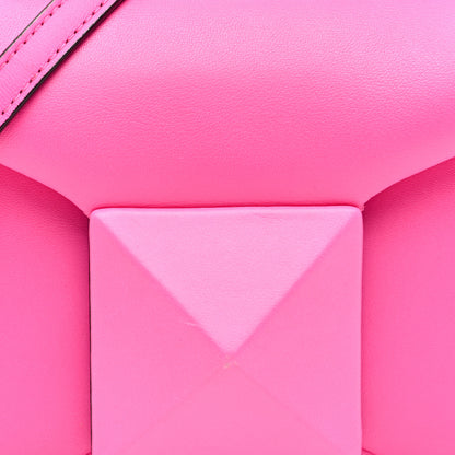 Valentino Garavani Nappa Tonal Monochrome Mini One Stud Top Handle Bag Pink PP 7 of 9
