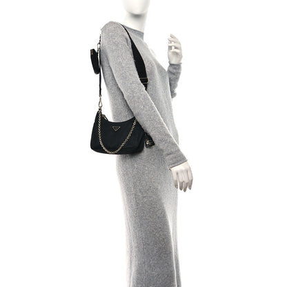Prada Nylon Re-Edition 2005 Shoulder Bag Black 2 of 13