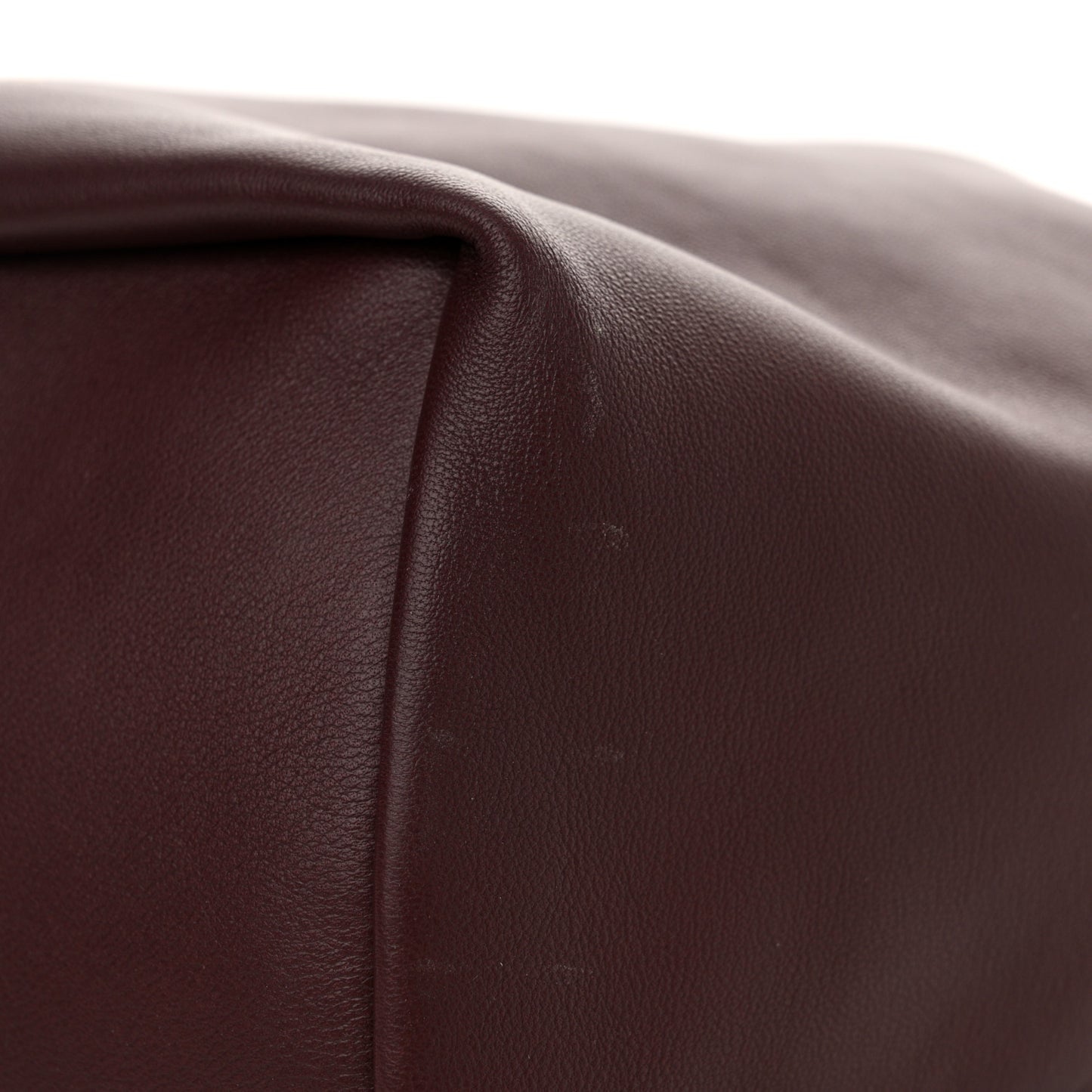 Buttery Nappa Lambskin Small Squeeze Bag Dark Burgundy