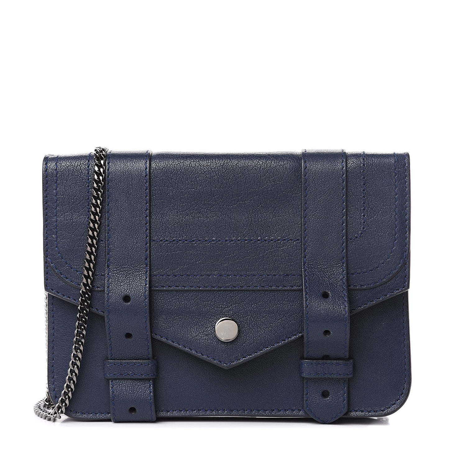 Lambskin Large PS1 Chain Wallet Indigo