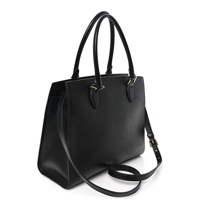 Prada Saffiano Soft Calfskin Large Tote Black 3 of 10