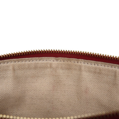 Gucci Pebbled Calfskin Kingsnake Print Clutch Red 9 of 9