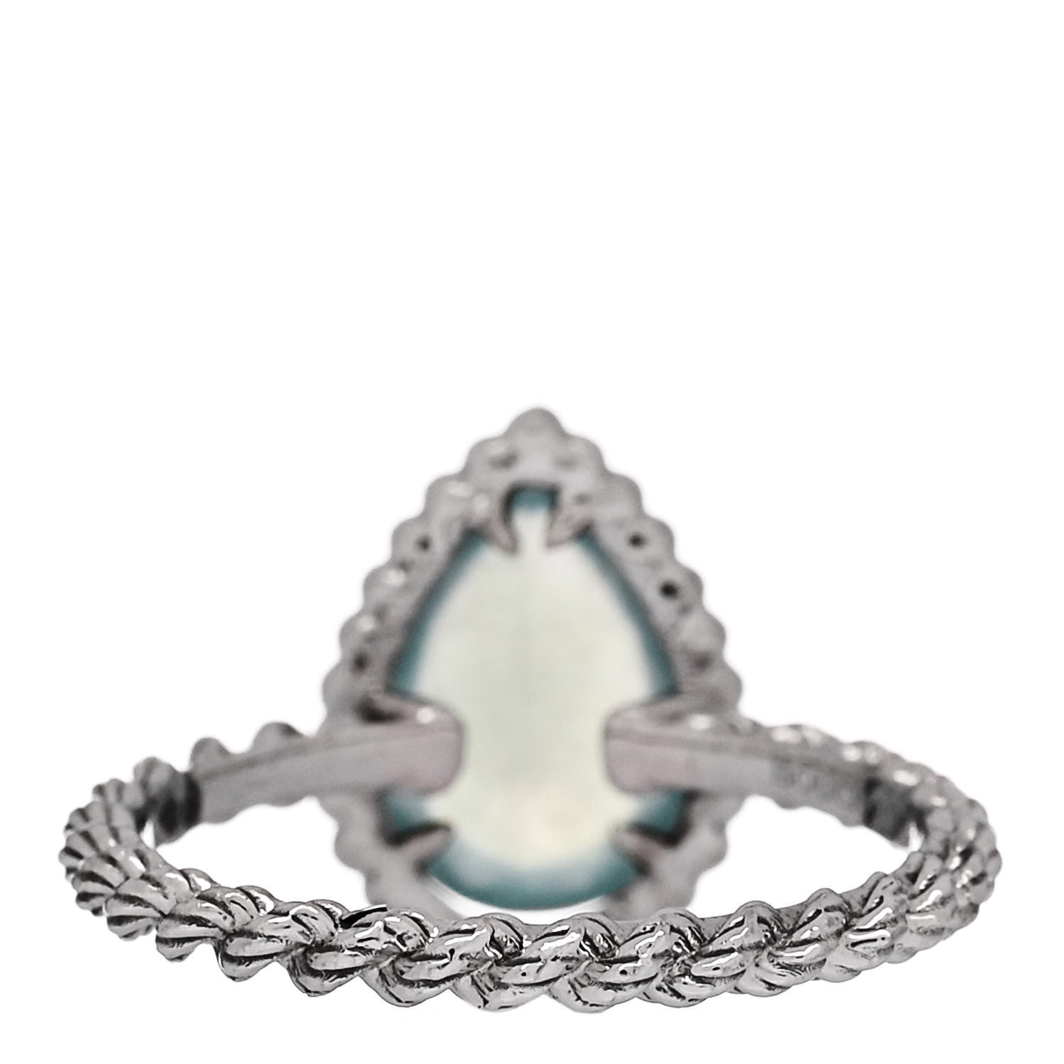 Boucheron 18K White Gold Aquaprase Small Serpent Boheme Ring 51 5.75 4 of 6