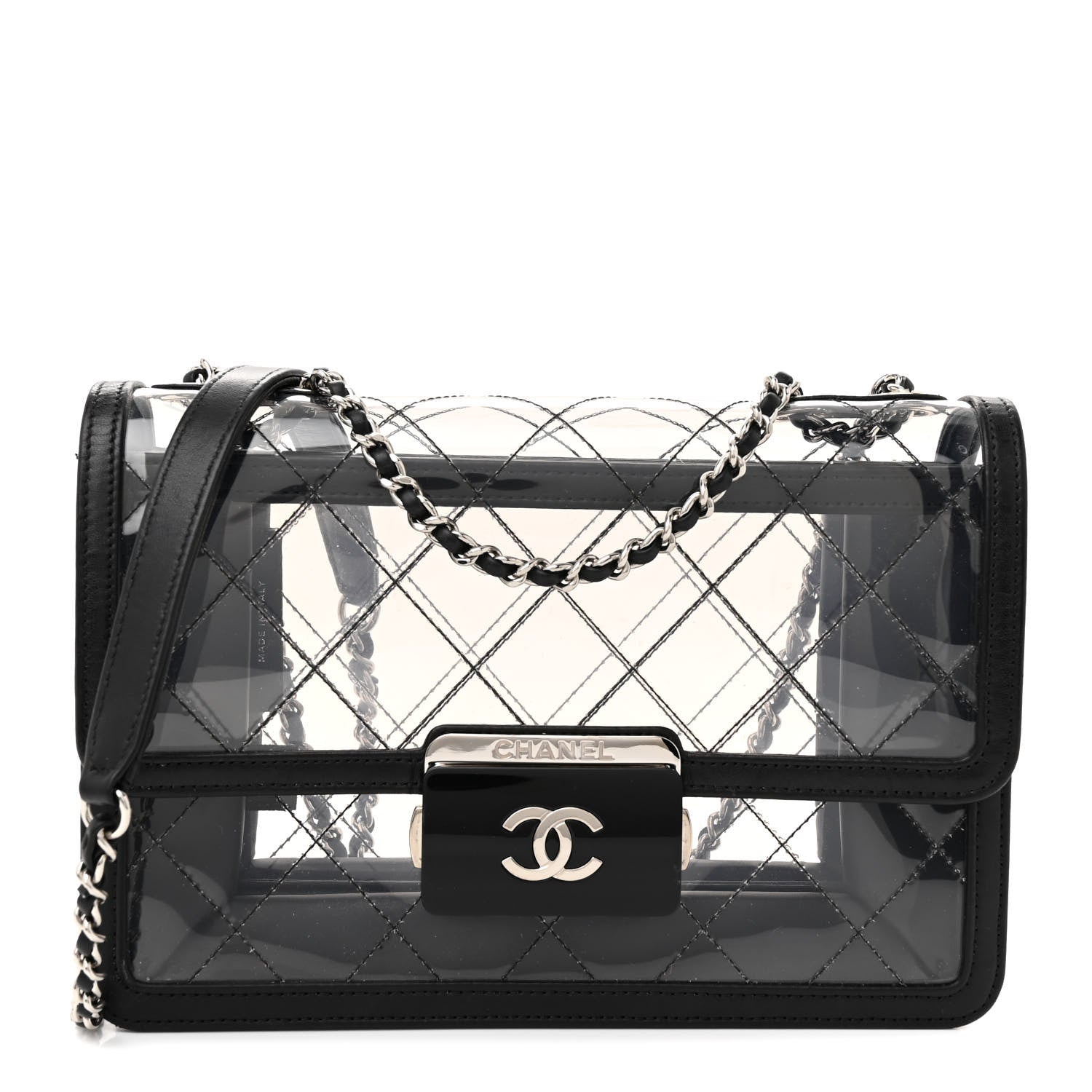 Chanel PVC Lambskin Quilted Beauty Lock Flap Black 1 of 13