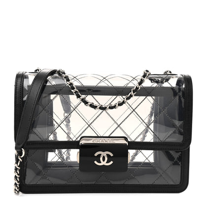 Chanel PVC Lambskin Quilted Beauty Lock Flap Black 1 of 13
