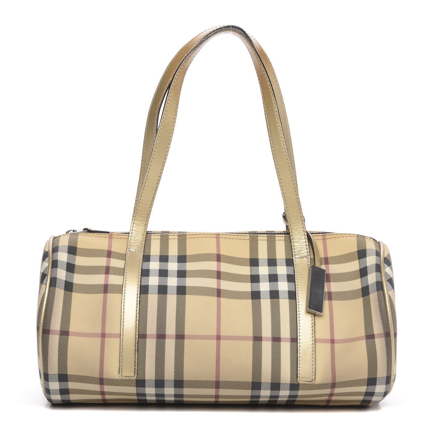 House Check London Satchel Gold