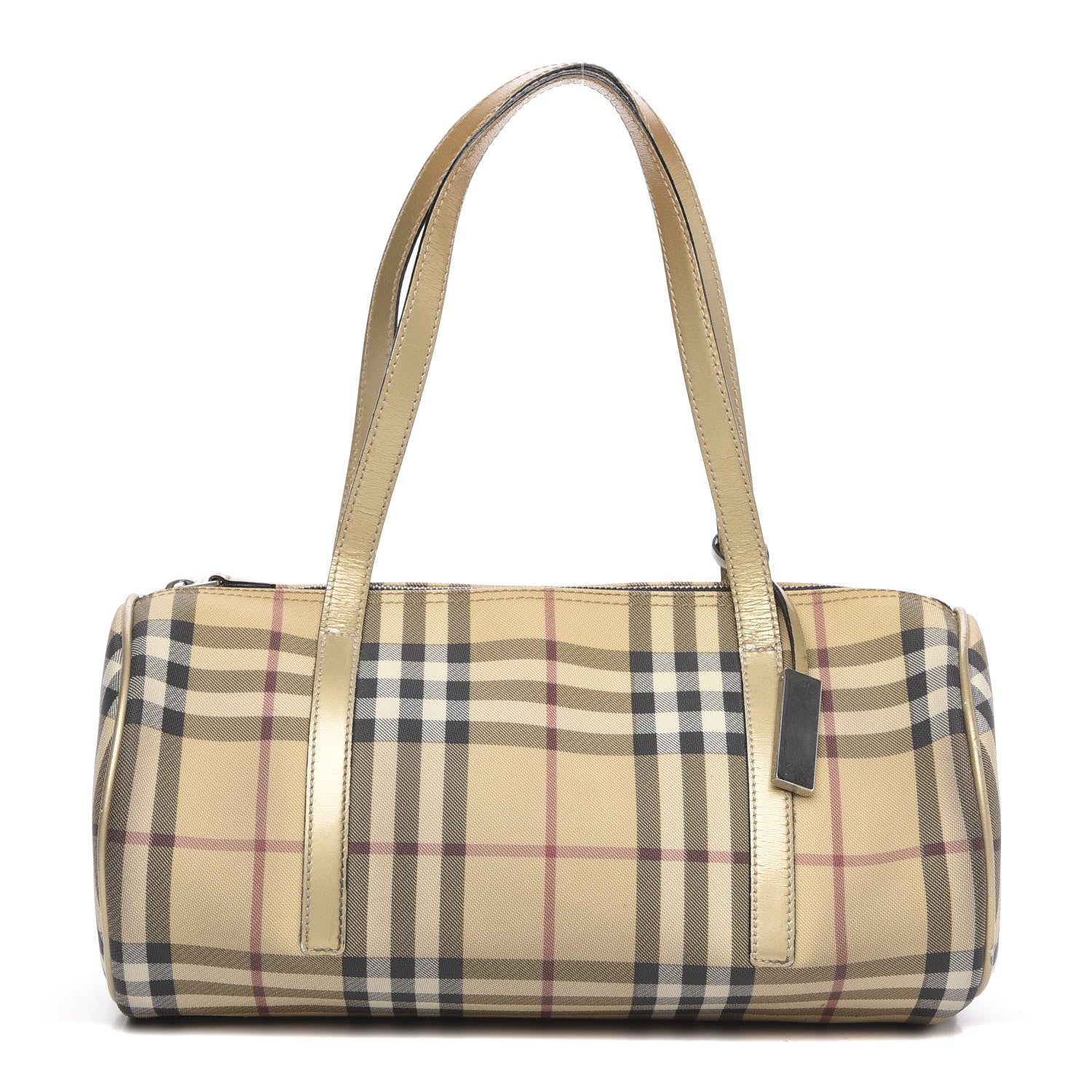 Burberry House Check London Satchel Gold 1 of 15