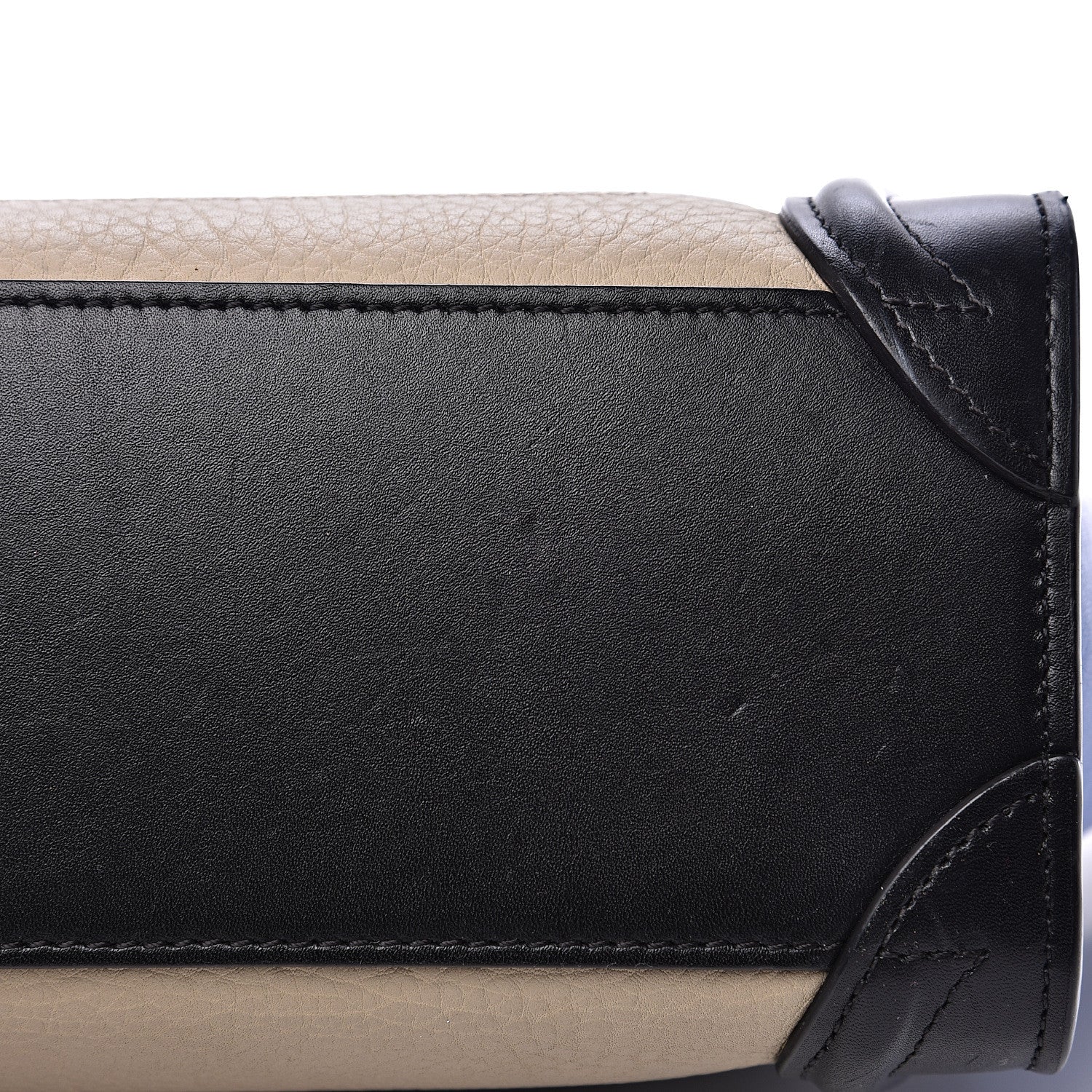 Celine Elephant Calfskin Nano Tri-Color Luggage Beige 12 of 13