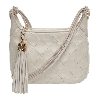 Chanel Lambskin Quilted Tassel Bag Beige Clair 1 of 10