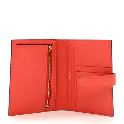 Hermes Epsom Bearn Compact Wallet Rose Jaipur 5 of 7