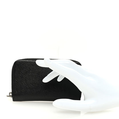 Louis Vuitton Taiga Zippy Coin Purse Vertical Black 2 of 6