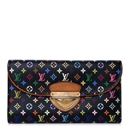 Louis Vuitton Monogram Multicolor Eugenie Wallet Black Grenade 1 of 12