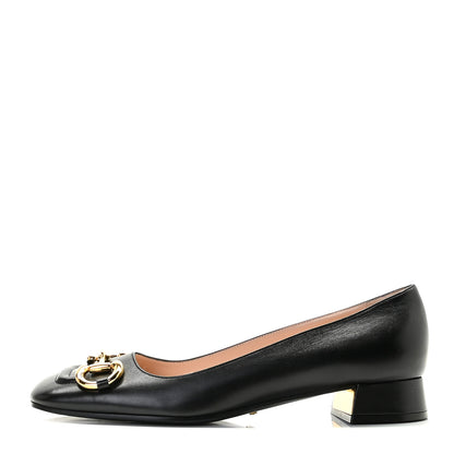 Gucci Malaga Kid Horsebit Ballet 25mm Flats 41 Black 1 of 14