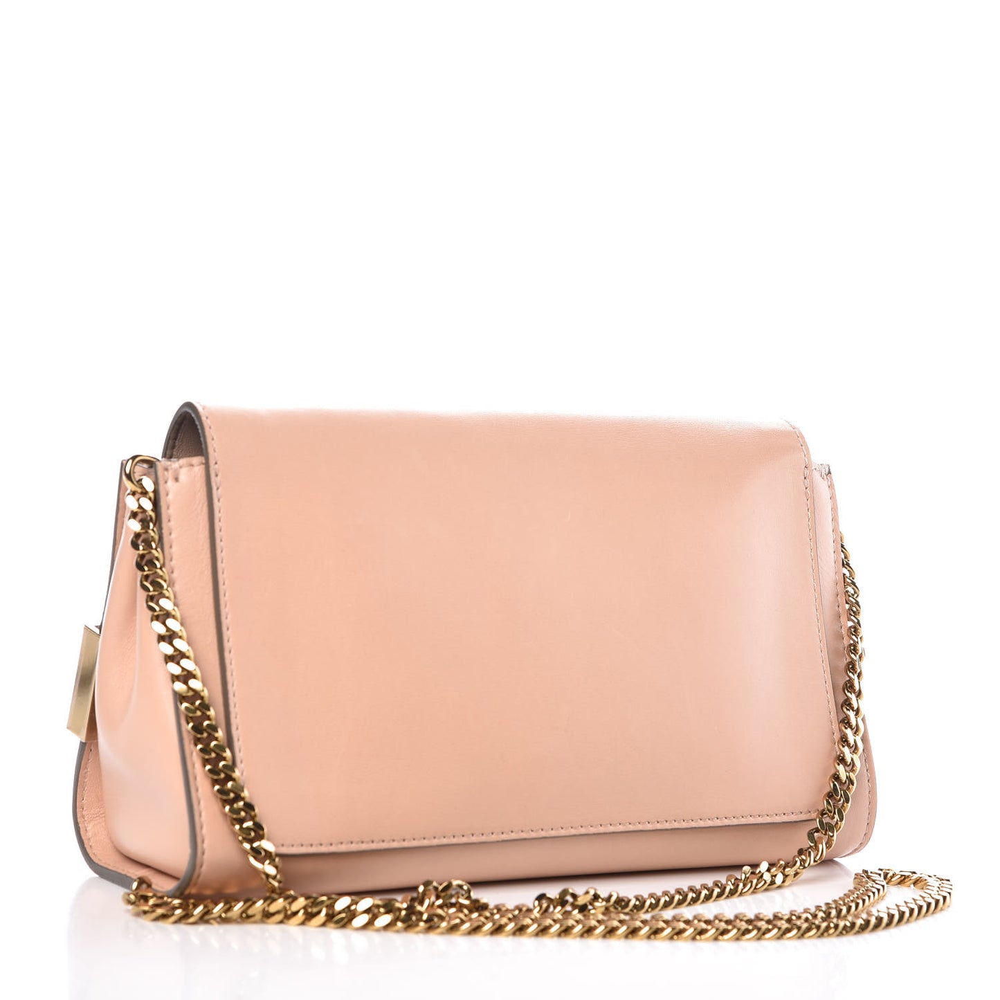 Nappa Medium Elle Chain Clutch Blush Nude