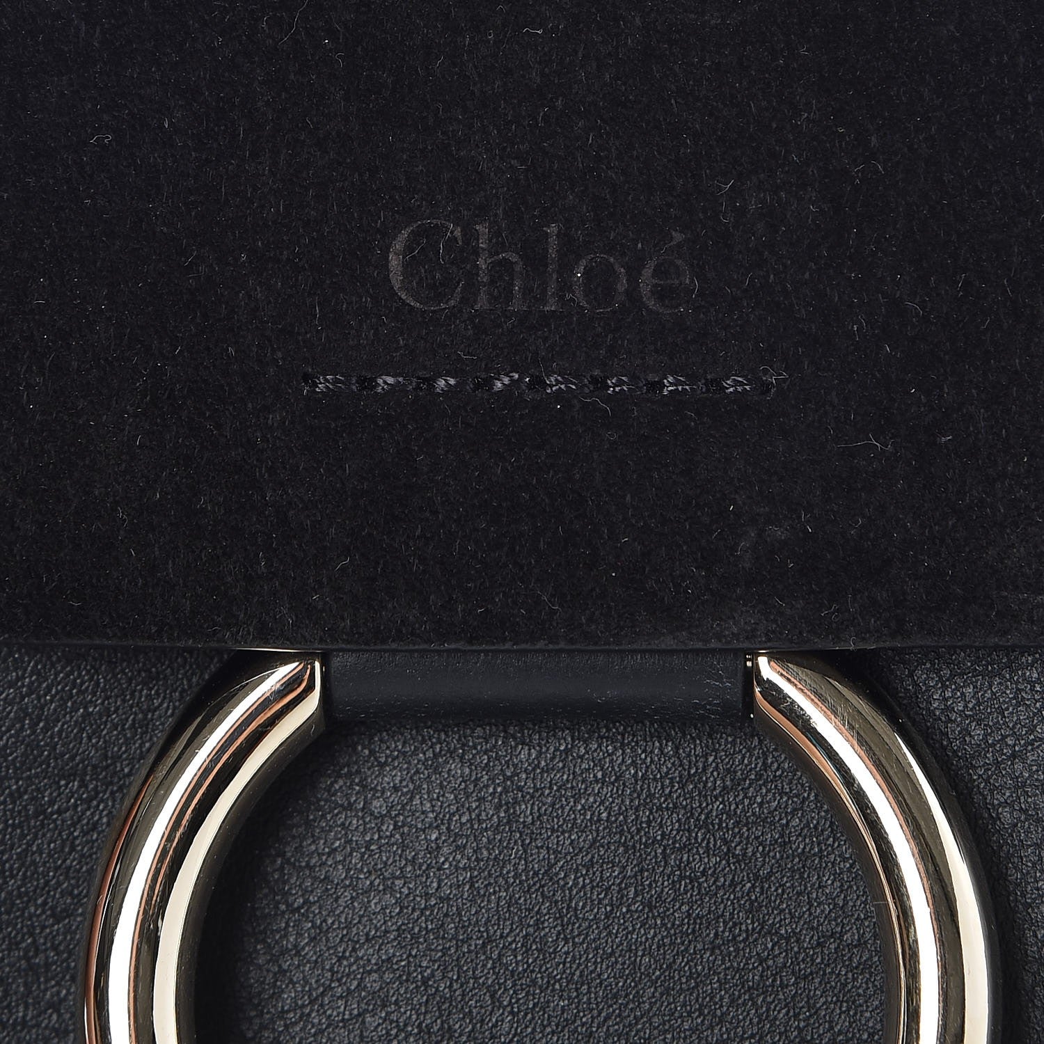 Chloe Suede Calfskin Mini Faye Bracelet Bag Black 7 of 7