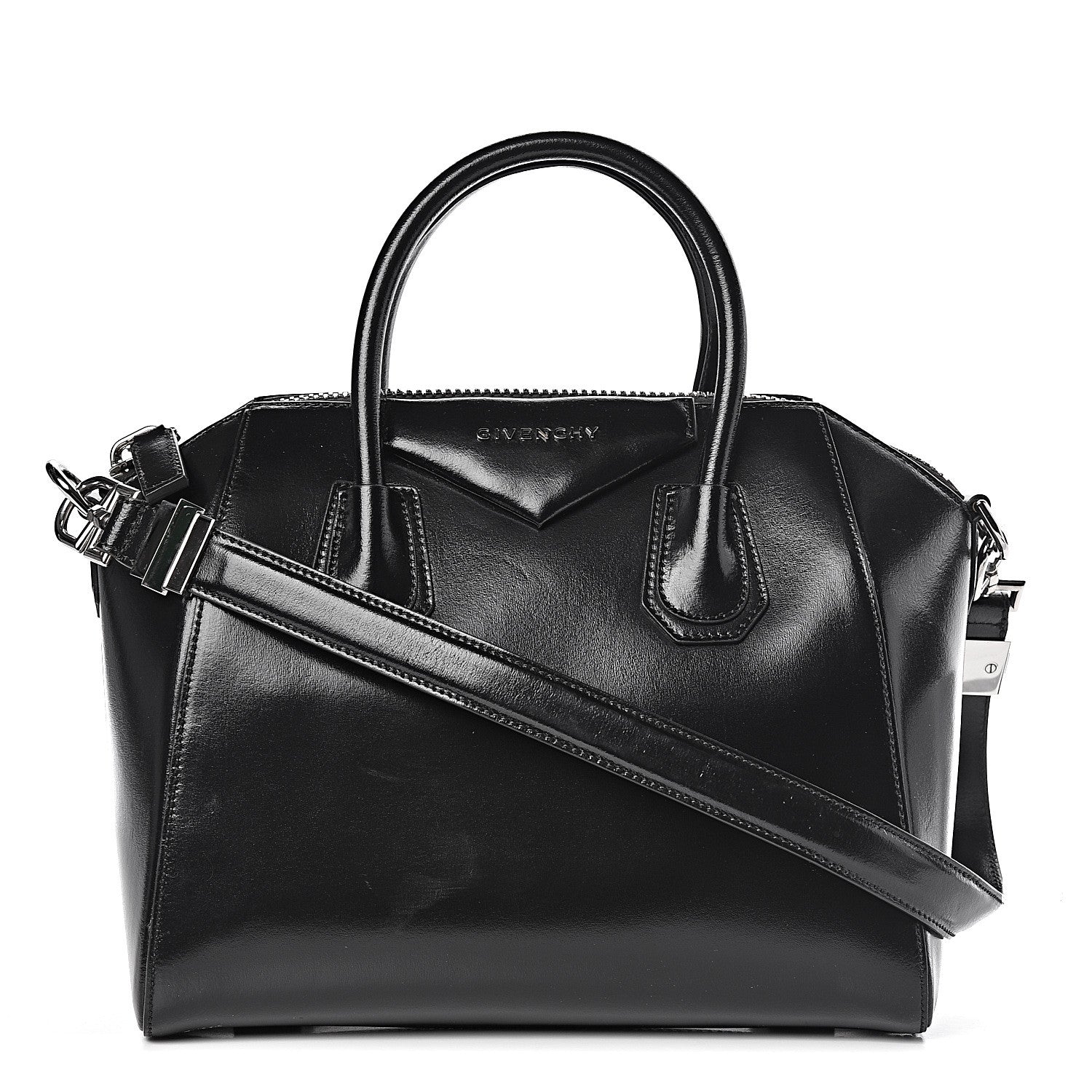 Givenchy Shiny Lord Calfskin Small Antigona Black 1 of 14