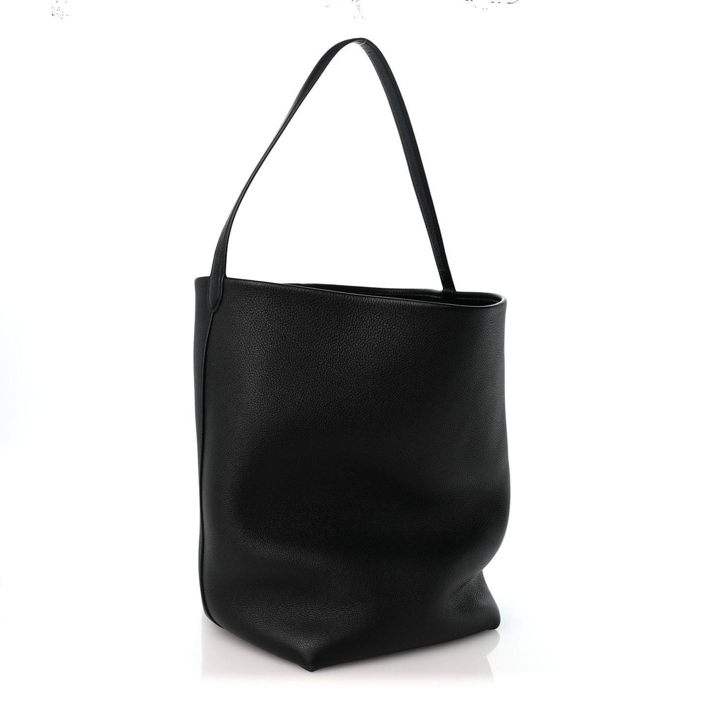 Grained Calfskin Large N/S Park Tote Black