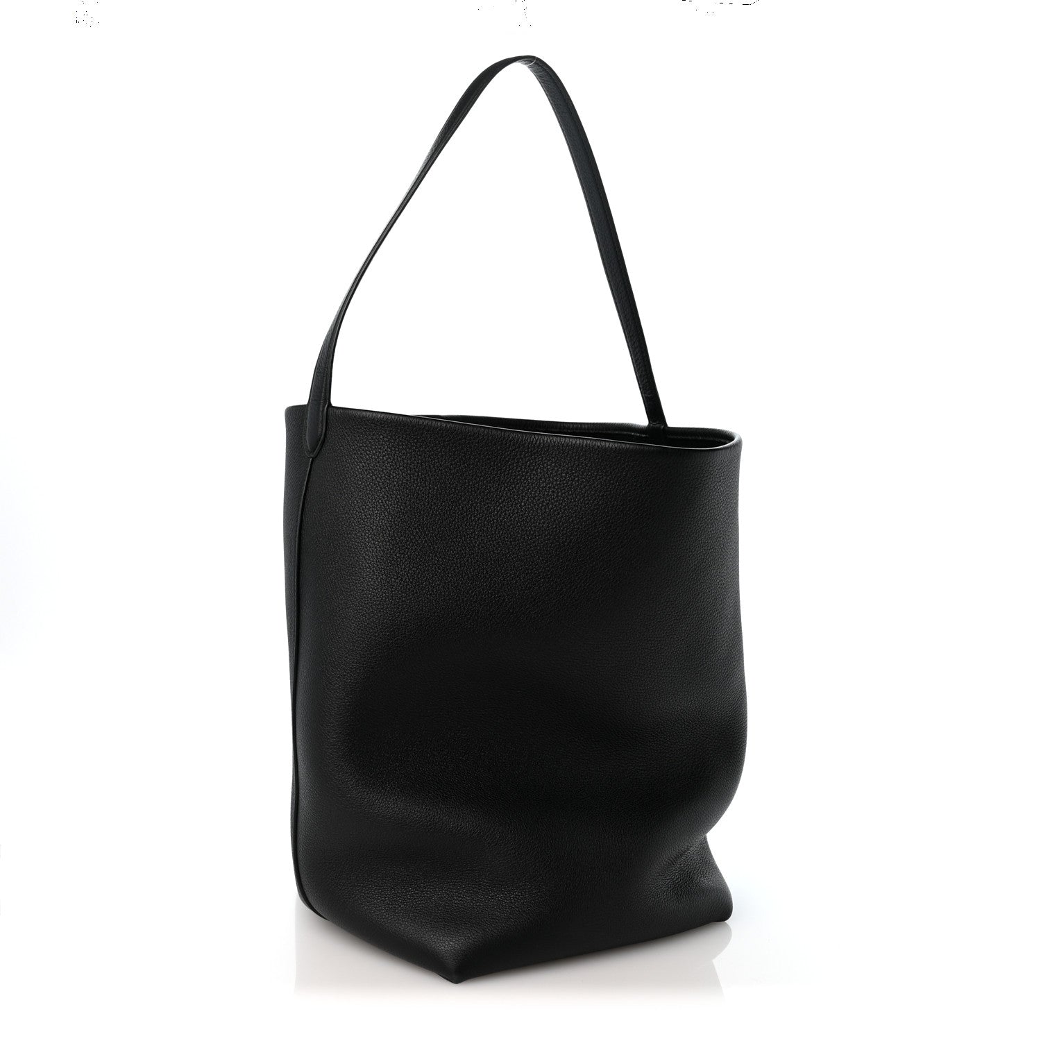 The Row Grained Calfskin Large N/S Park Tote Black 3 of 12