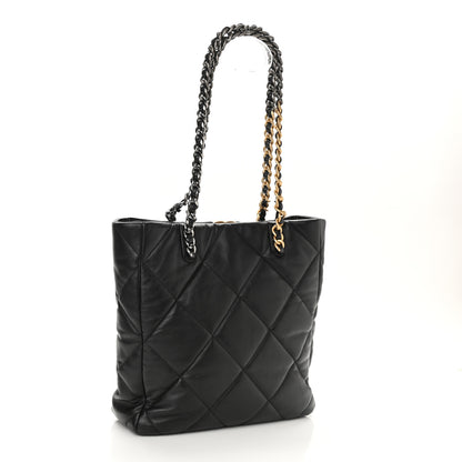 Chanel Lambskin Quilted Chanel 19 Shopping Bag Black 3 of 10