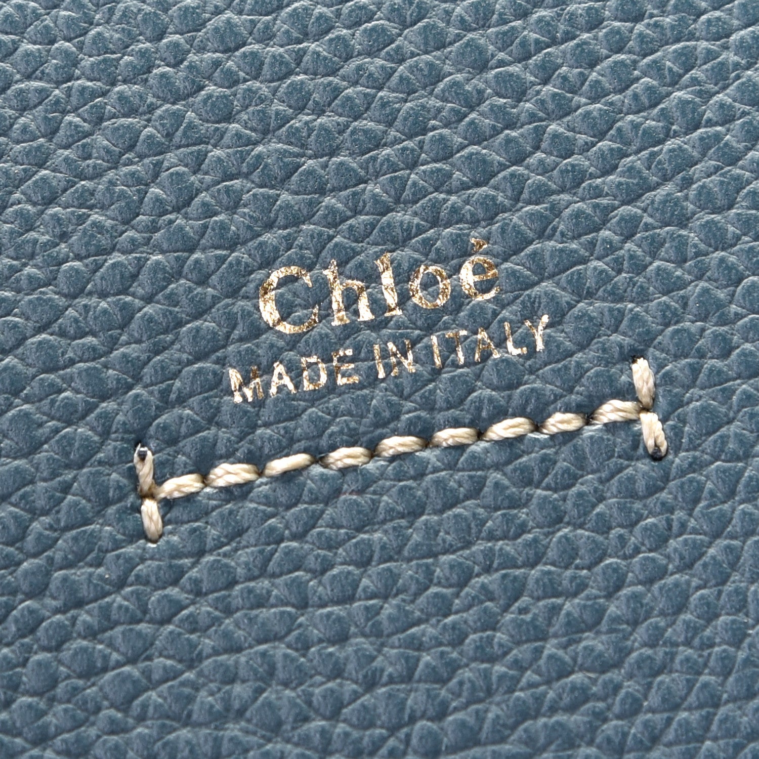 Chloe Grained Calfskin Small Darryl Saddle Crossbody Bag Mirage Blue 8 of 10