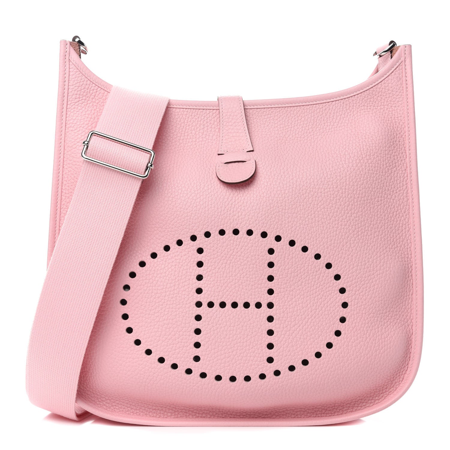 Hermes Taurillon Clemence Evelyne III PM Rose Sakura 1 of 11