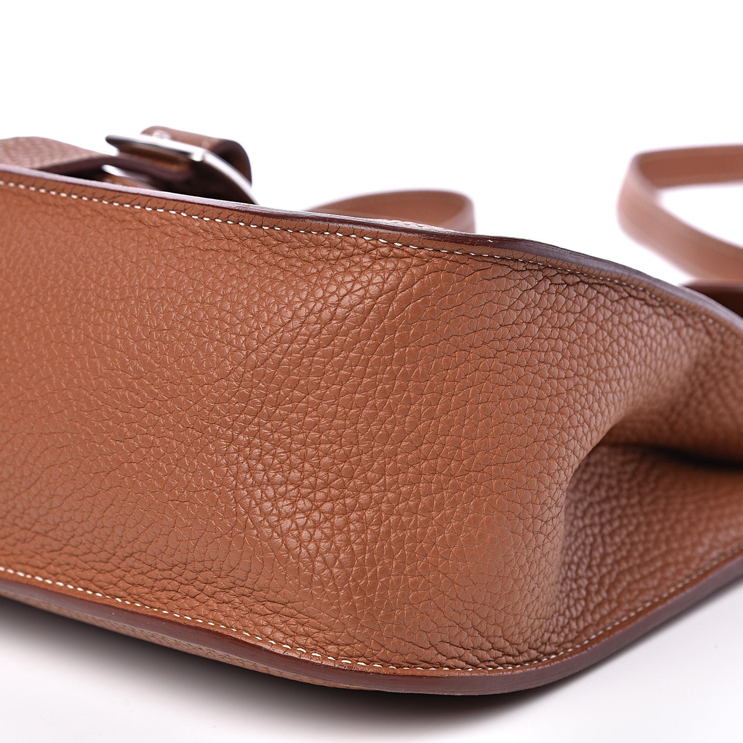 Hermes Taurillon Clemence Halzan 31 Gold 8 of 10