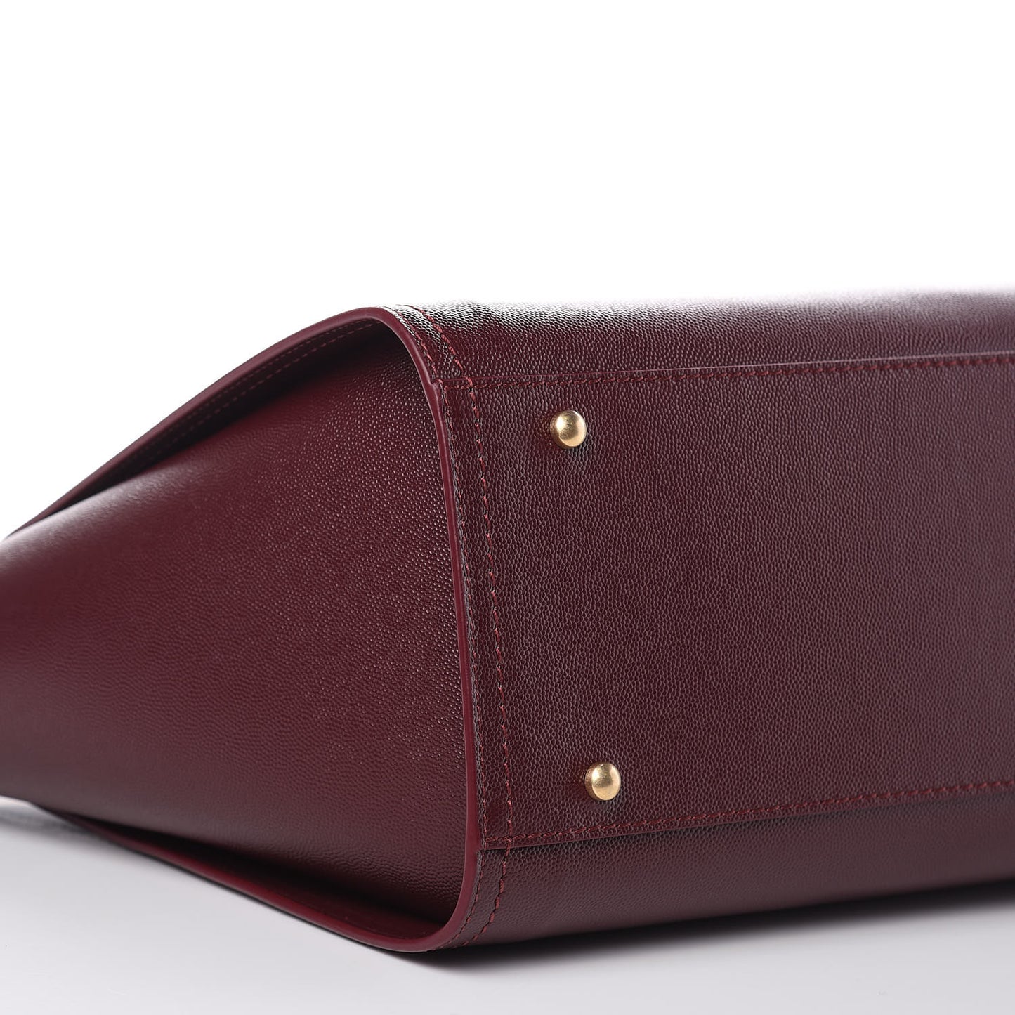 Caviar Small Studded Deauville Tote Burgundy