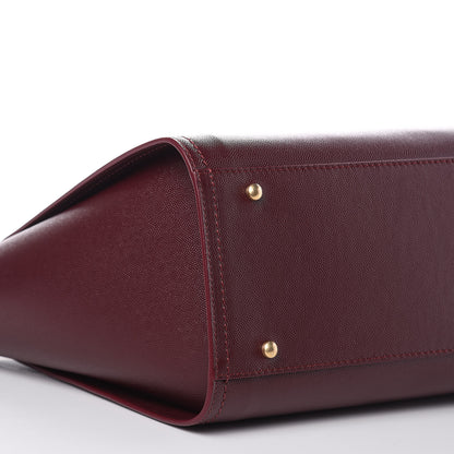 Chanel Caviar Small Studded Deauville Tote Burgundy 9 of 11