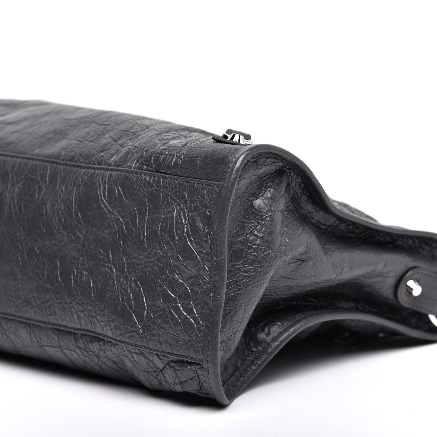 Agneau Classic Silver Hardware City Gris Fossile