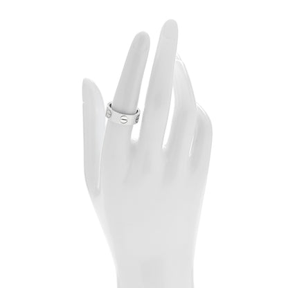 Cartier 18K White Gold 6.5mm LOVE Unlimited Ring 54 7 2 of 5