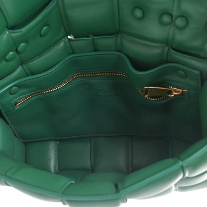 Bottega Veneta Lambskin Maxi Intreccio Padded Chain Cassette Crossbody Bag Racing Green 4 of 4