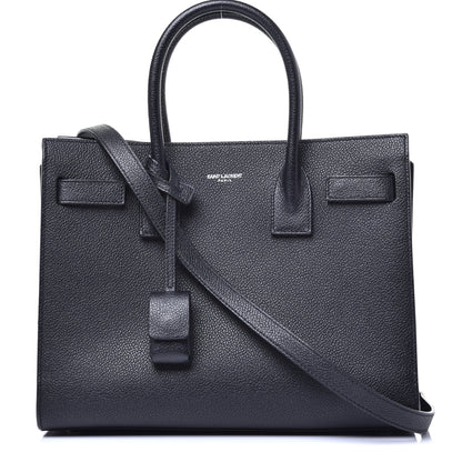Saint Laurent Grained Calfskin Baby Sac De Jour Black 1 of 8