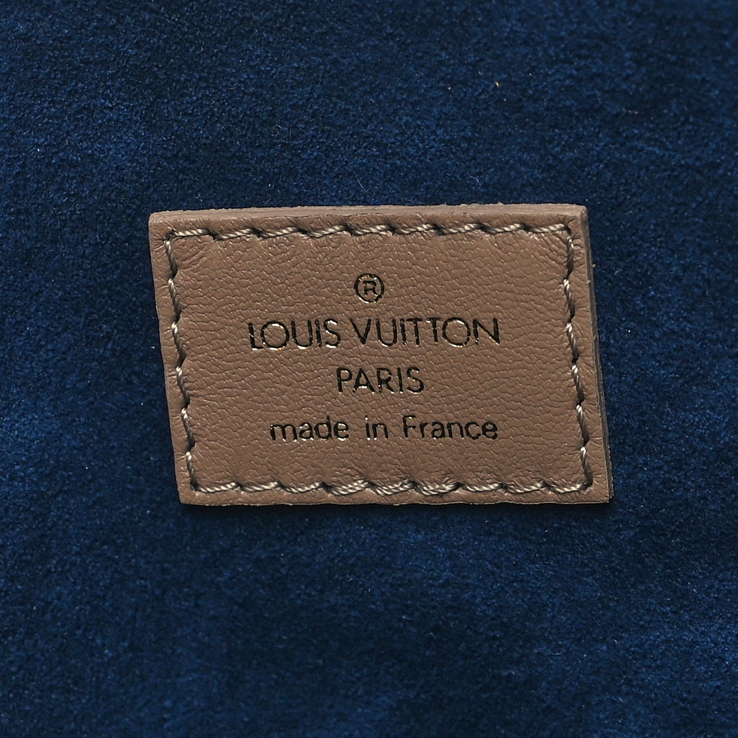 Lambskin Embossed Monogram Coussin PM Taupe