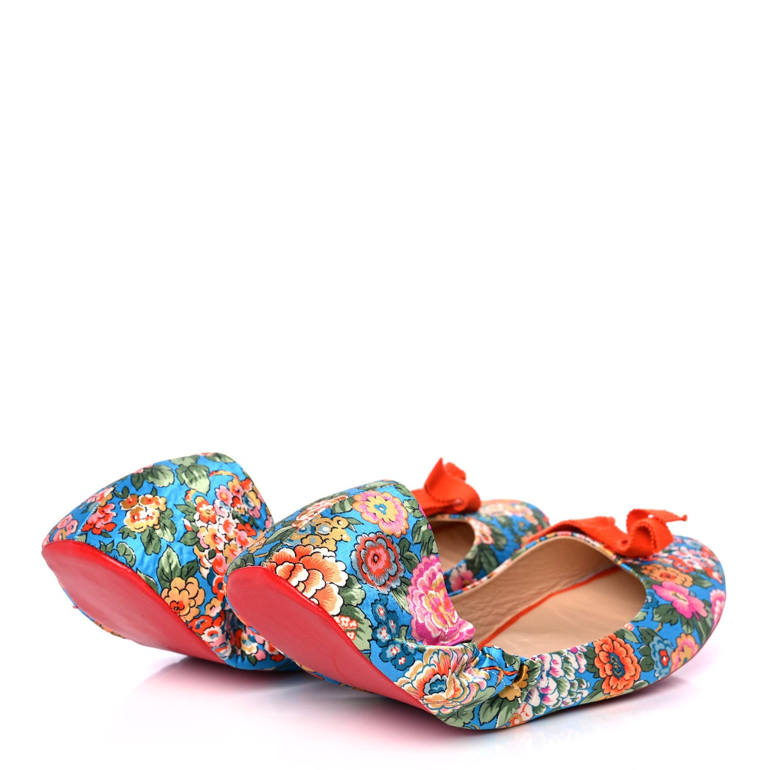 Christian Louboutin Nappa Air Loubi Flores Ballet Flats 39 Multicolor 4 of 8