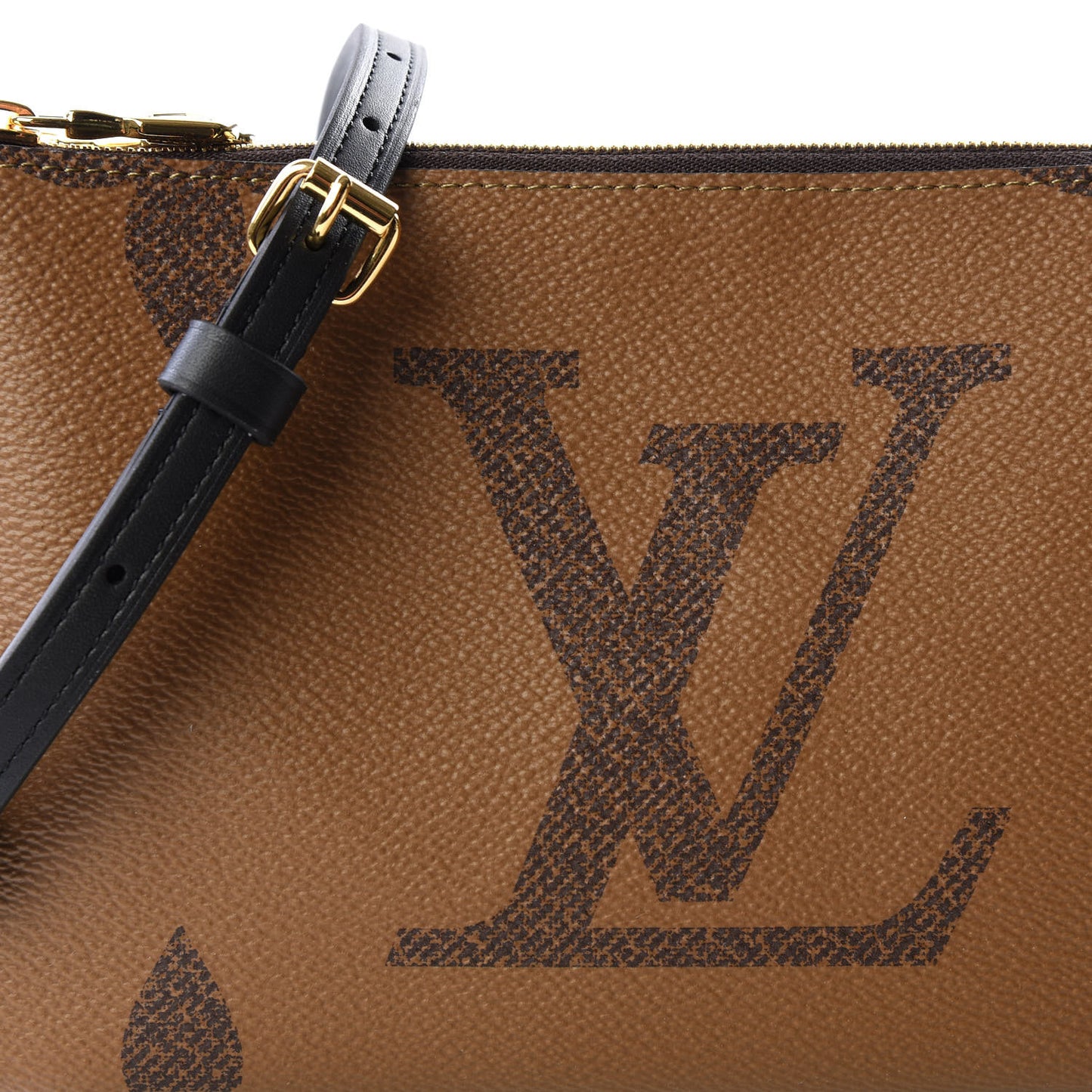 Reverse Monogram Giant Double Zip Pochette