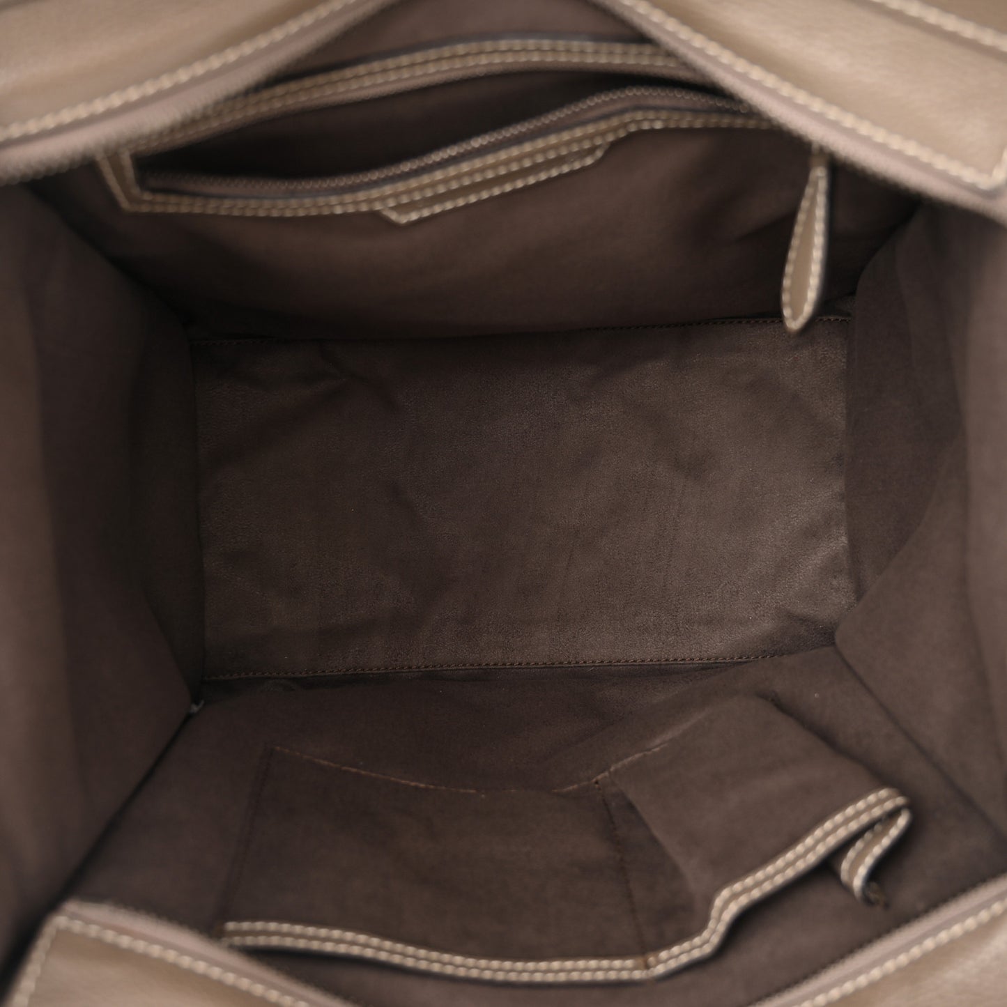 Drummed Calfskin Mini Luggage Souris